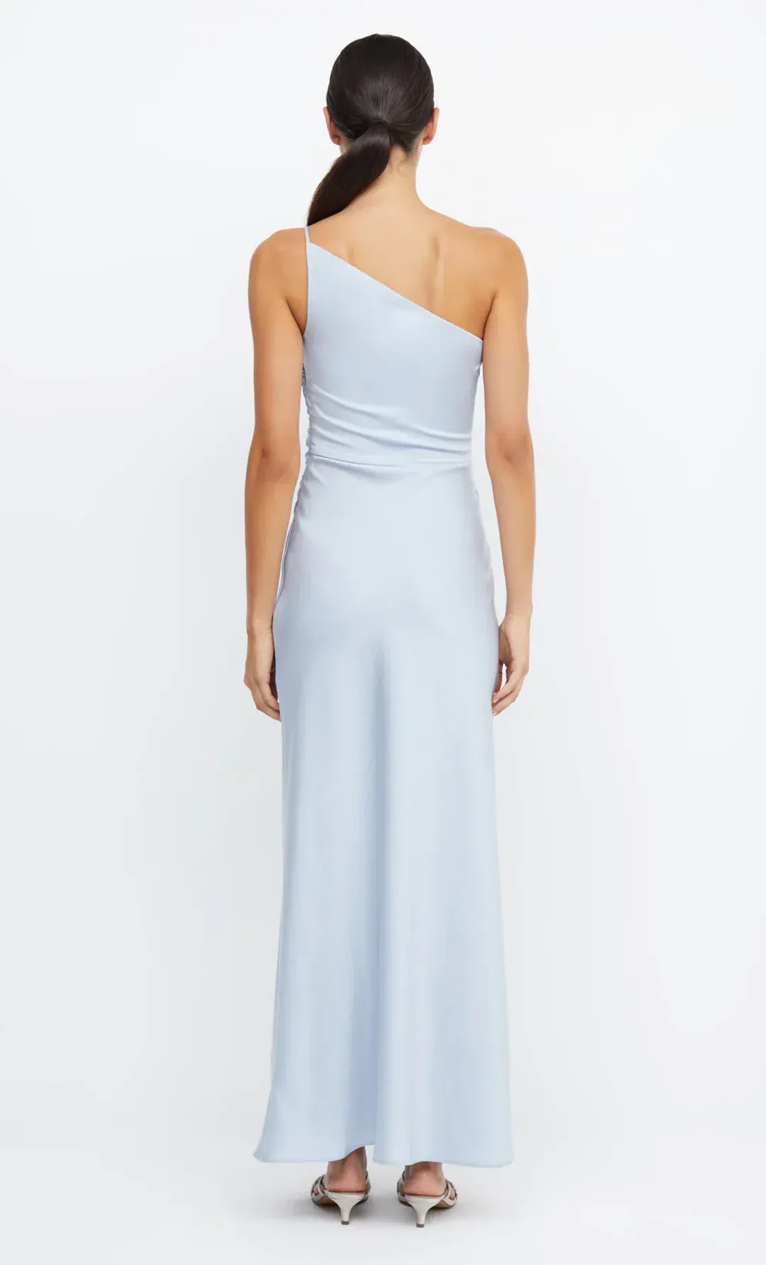 Bec & Bridge Eternity Asym Maxi Dress Dusty Blue Size 8 for rent on The Volte - main image