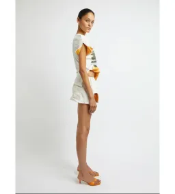 Christopher Esber Lost Souvenir Crushed Graphic Tee and Micro Skirt Size AU 8 for rent on The Volte - image 3