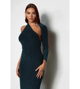 Elle Zeitoune Pia Emerald Maxi Dress Green Size AU 8 for rent on The Volte - image 2