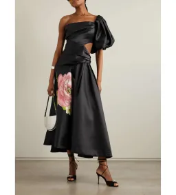 Alemais Regent Noir Gown Black Floral Size AU 16 for rent on The Volte - image 1