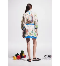 Alemais Players Mini Dress Multi Print Size AU 12 for rent on The Volte - image 5