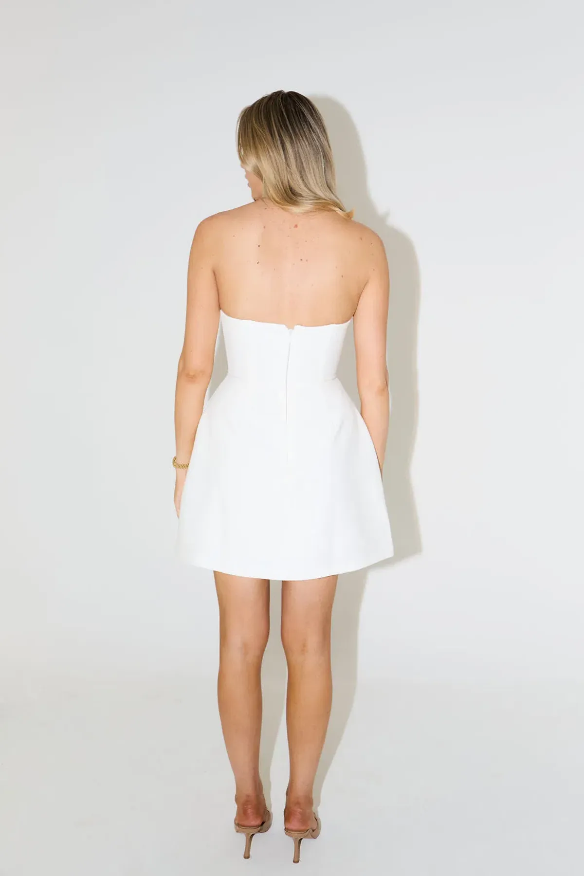 Odd Muse The Ultimate Muse Strapless Mini Dress White Size XS (AU 6) - Image 3