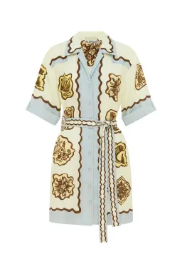 Alemais Relic Mini Dress Print Size 16 for rent on The Volte - image 3