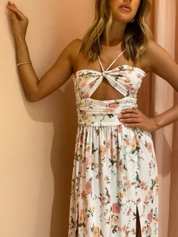 Bec & Bridge Isla Print Midi Dress Floral Size 10 for rent on The Volte - image 2