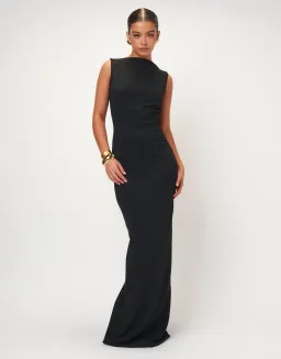 Effie Kats Black Verona Gown Black Size S / AU 8 for rent on The Volte - image 1