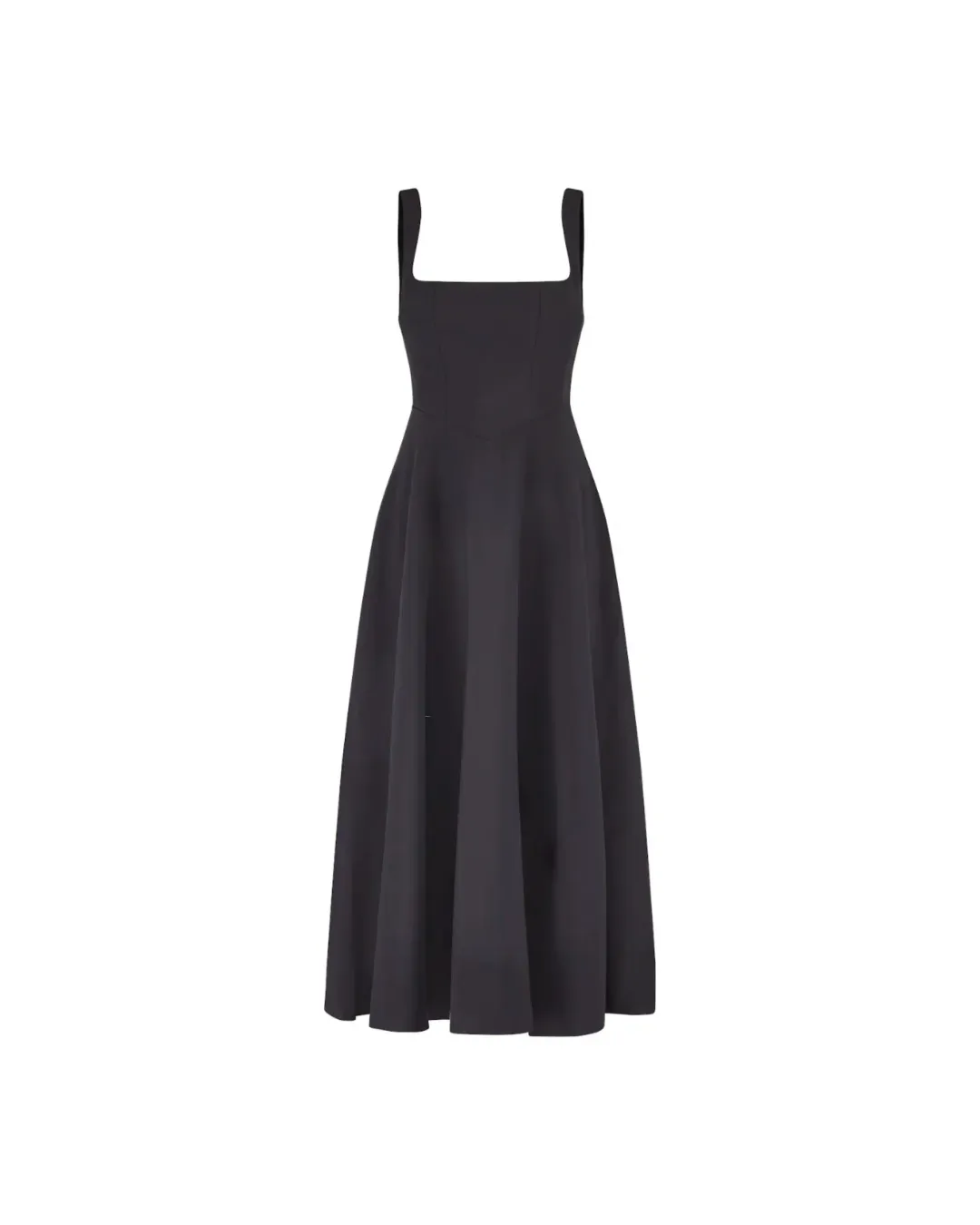 Odd Muse Ultimate Muse High Waist Square Neck Midi Dress Black Size AU 10 for rent on The Volte - main image