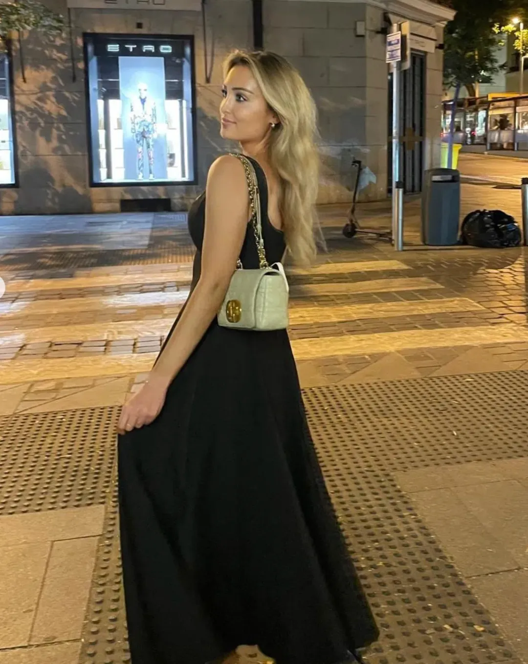 Odd Muse Ultimate Muse High Waist Square Neck Midi Dress Black Size AU 10 for rent on The Volte - main image