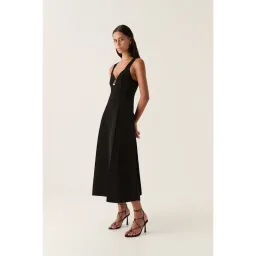 Aje Sylvette Knit Midi Dress Black Size S / AU 8 for rent on The Volte - image 2