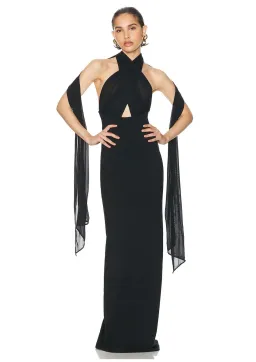 Helsa The Amber Dress Black Size XS / AU 6 for rent on The Volte - image 1