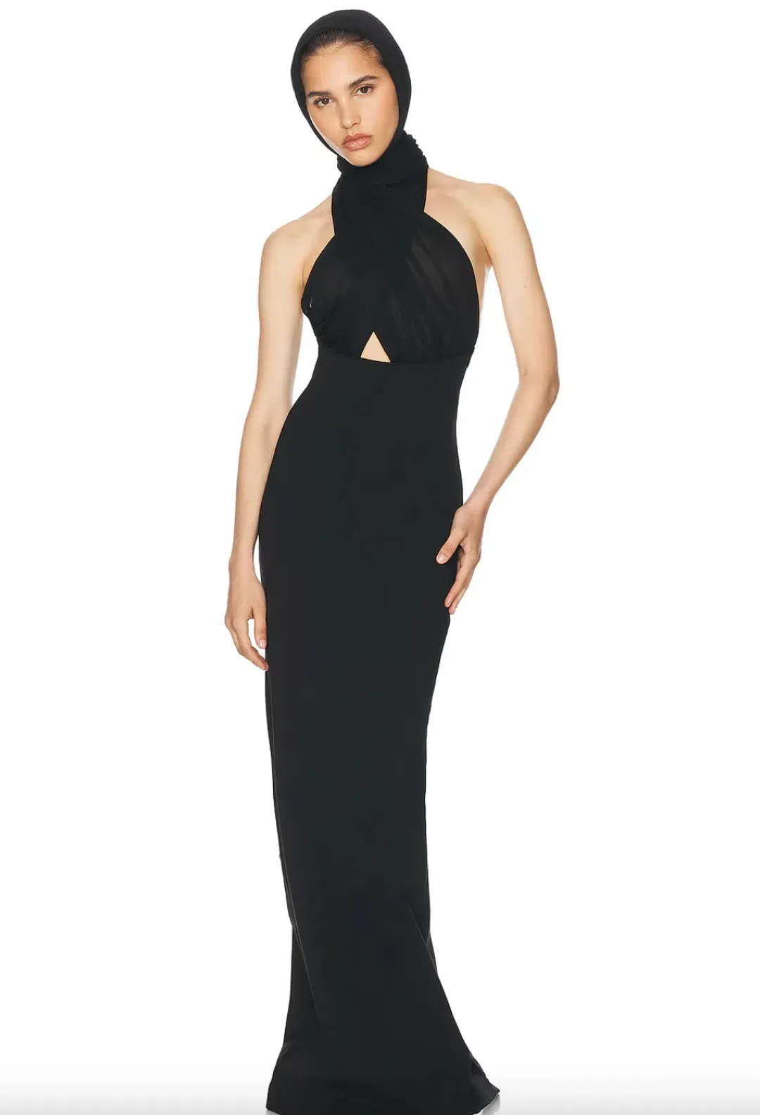 Helsa The Amber Dress Black Size XS / AU 6 for rent on The Volte - main image