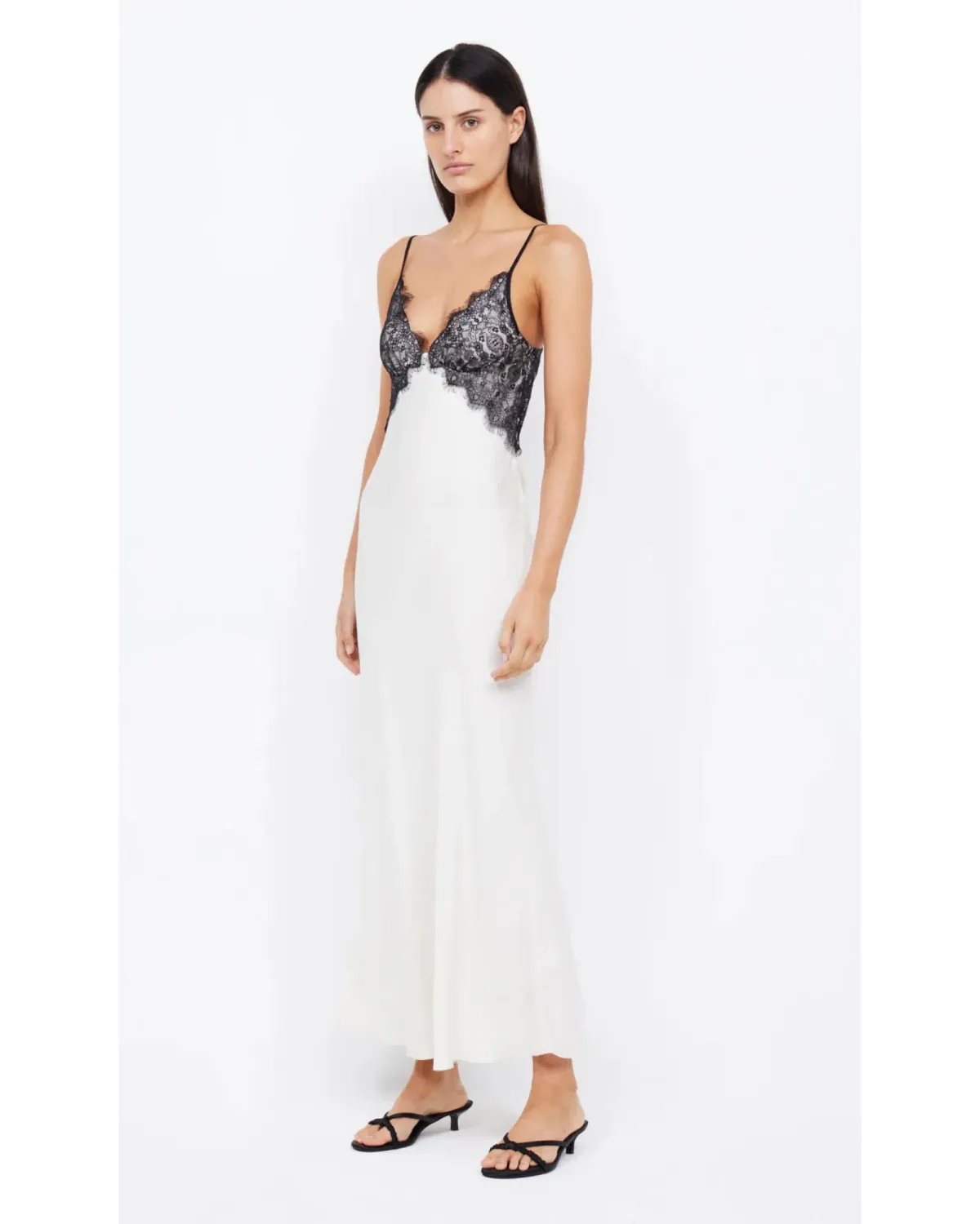 Bec & Bridge Emery Lace Maxi Dress Ivory/Black Size AU 6 - Image 2