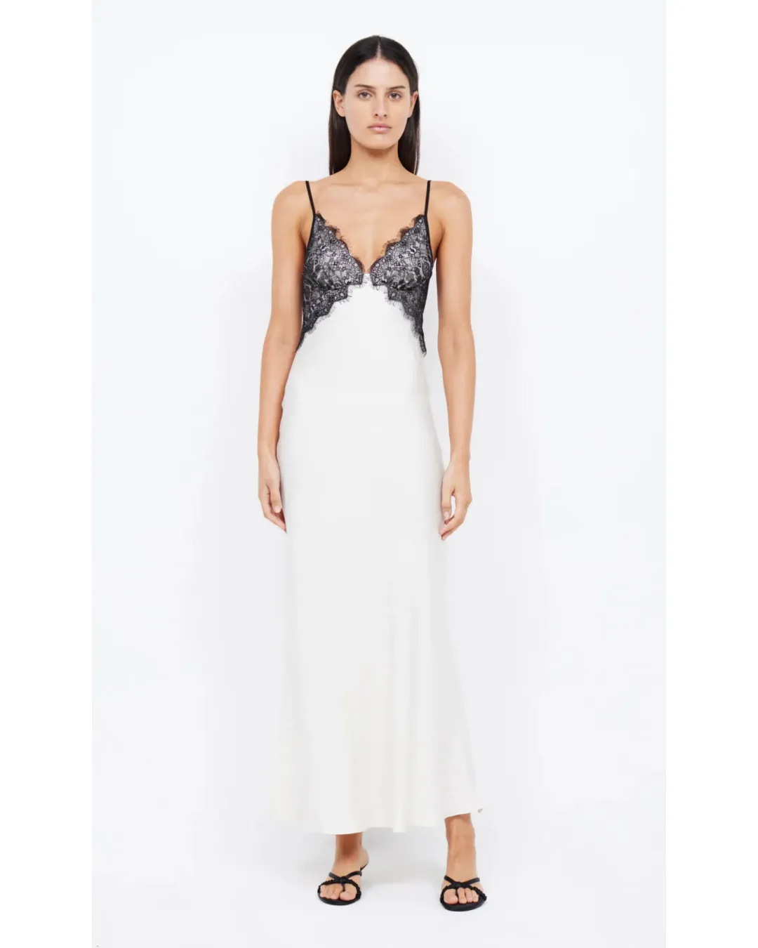 Bec & Bridge Emery Lace Maxi Dress Ivory/Black Size AU 6 for rent on The Volte - main image