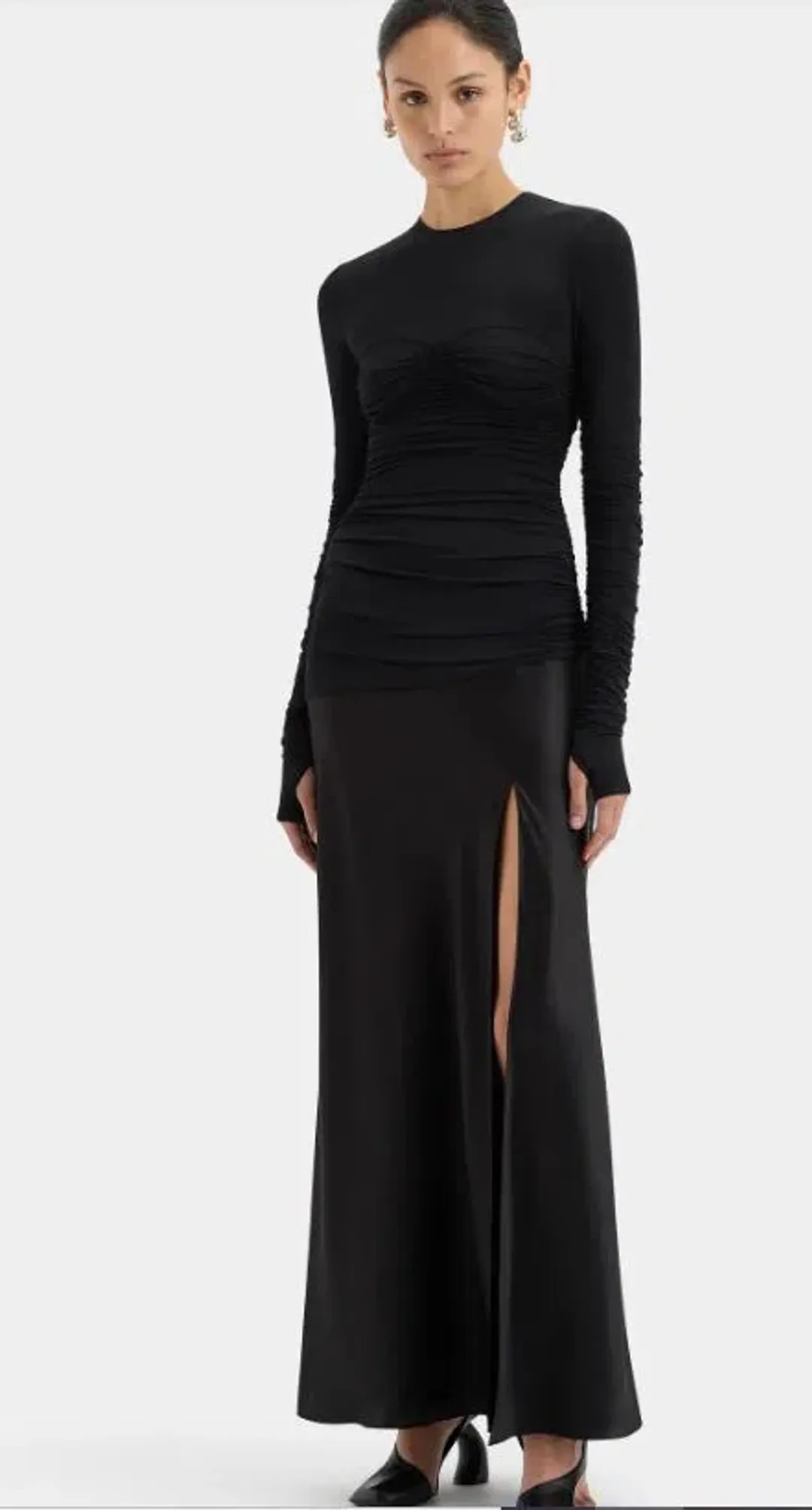 Sir Alessia Draped Gown Size 3 (12) for rent on The Volte - main image