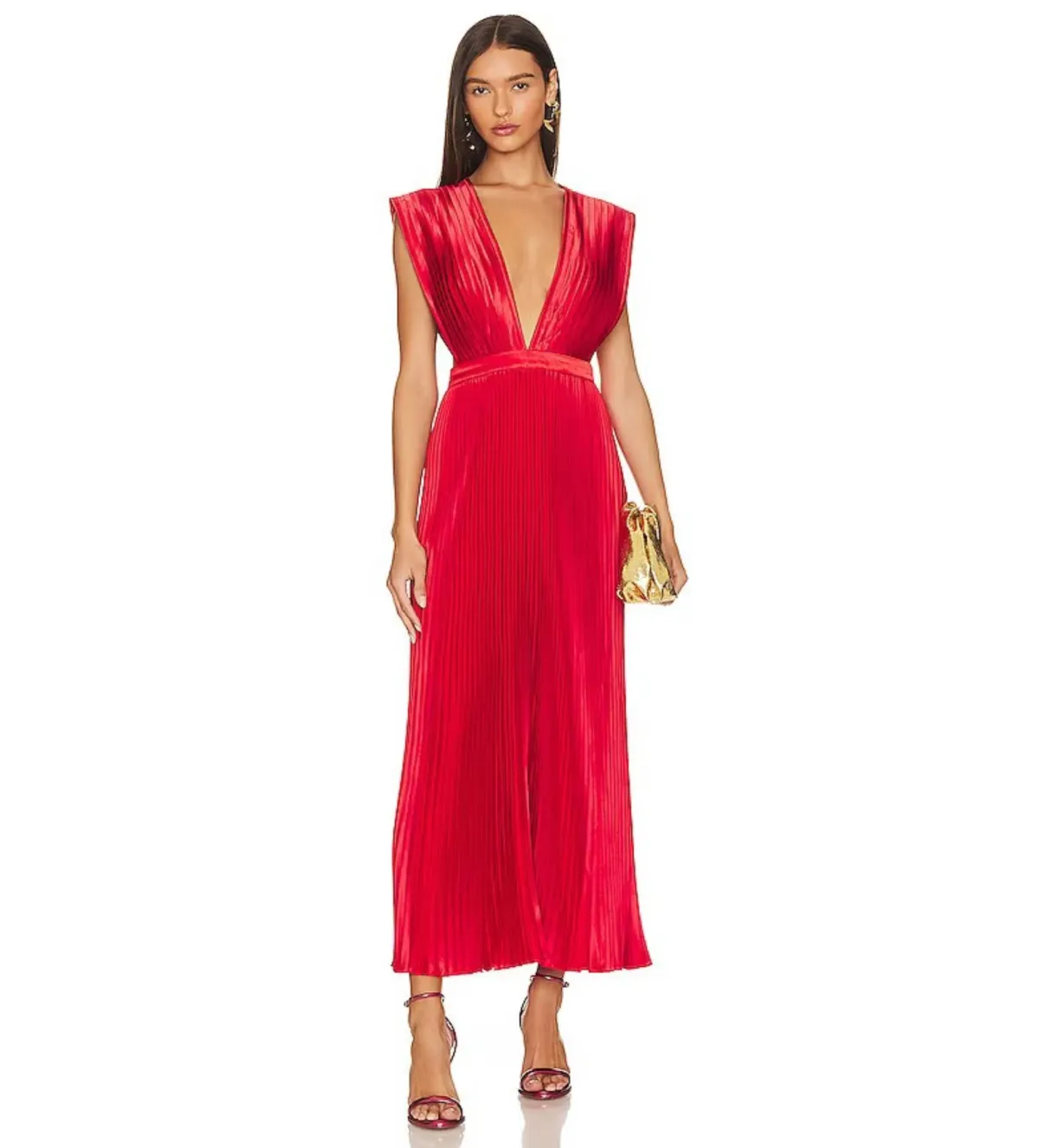 L'idee Gala Gown Red Size 6 for rent on The Volte - main image