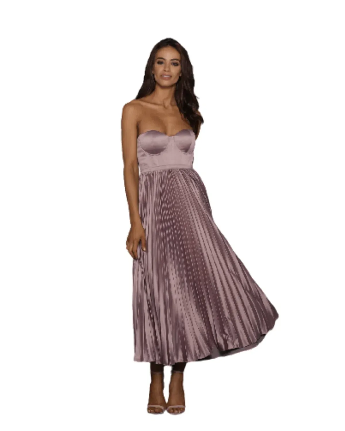 Elle Zeitoune Milan Dress Pink Metallic Size 8 - Image 1