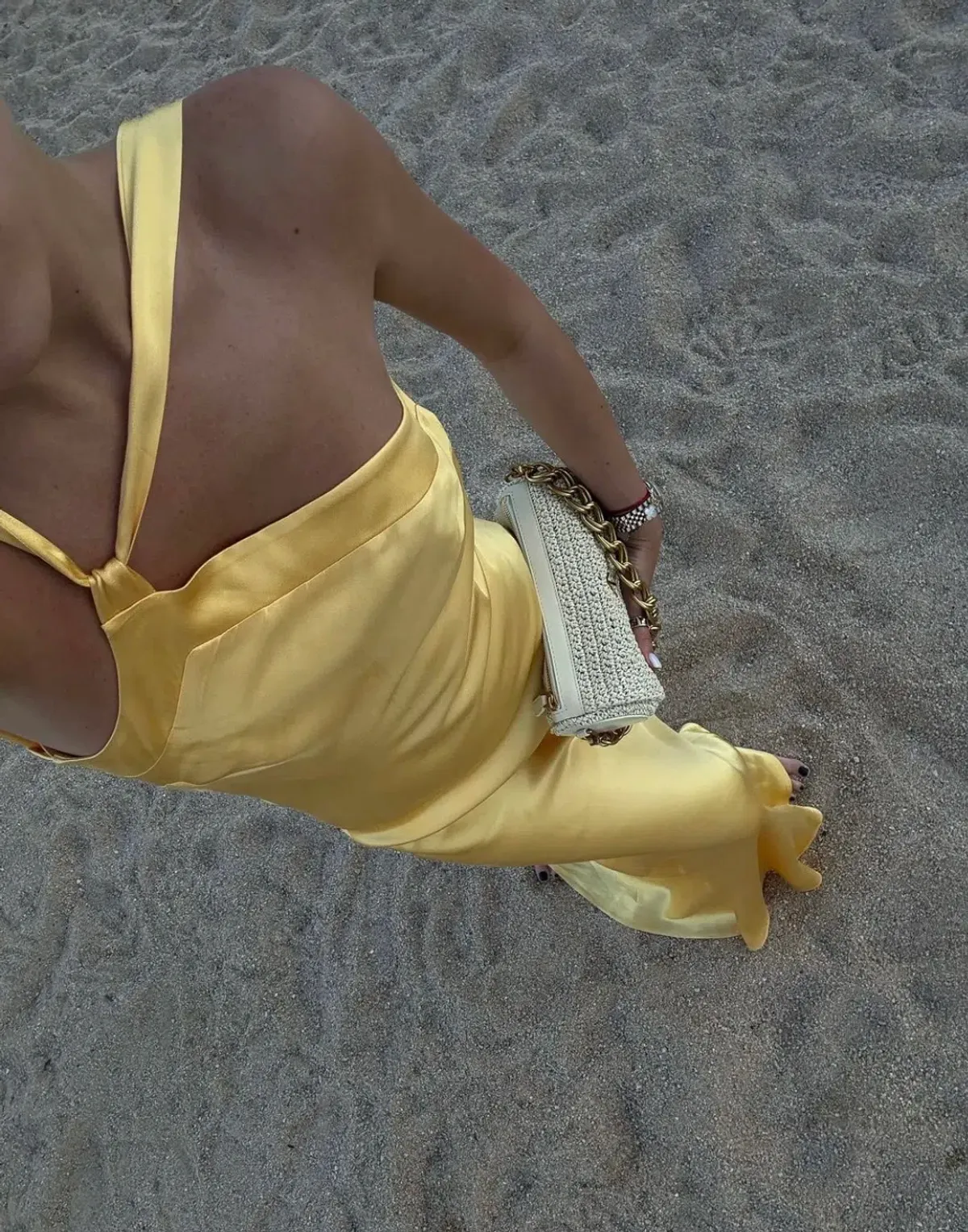 Arcina Ori Monique Dress Rich Yellow Hue Size 8 - Image 3