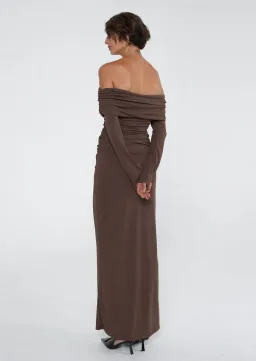 Benni Lorena Maxi Dress Ash Brown Size 8 for rent on The Volte - image 3