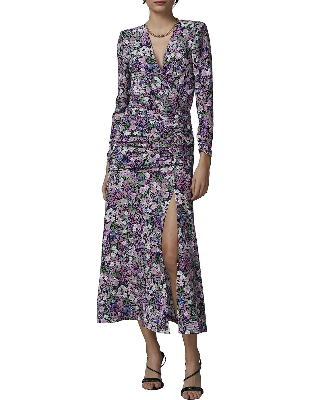Bec & Bridge Anais L/S Midi Dress Print Size AU 10 for rent on The Volte - main image