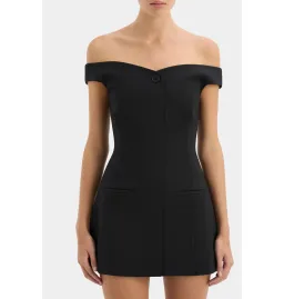Sir the Label Sandrine Off Shoulder Mini Dress Black Size 4 / AU 14 for rent on The Volte - image 4