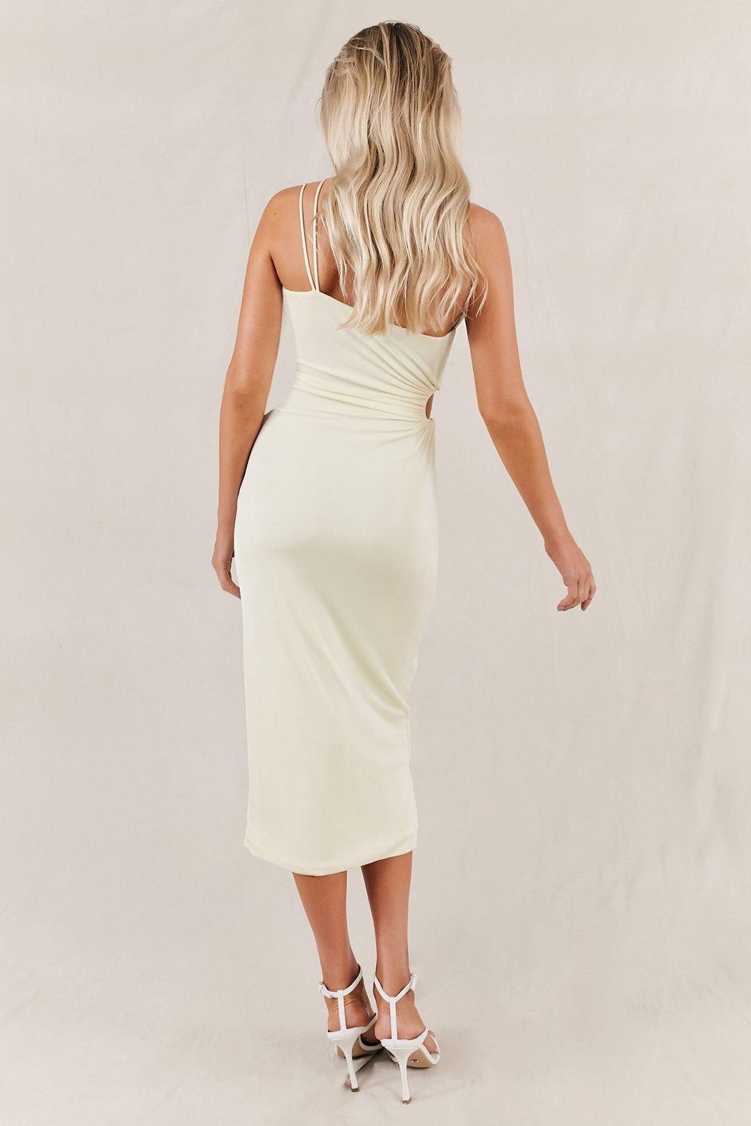 Misha Vanina Midi Dress Light Limoncello Size 10/M for rent on The Volte - main image