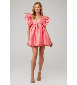 Hansen & Gretel Cosmo Mini Dress in Watermelon Size 12 for rent on The Volte - image 1
