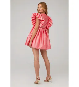 Hansen & Gretel Cosmo Mini Dress in Watermelon Size 12 for rent on The Volte - image 3
