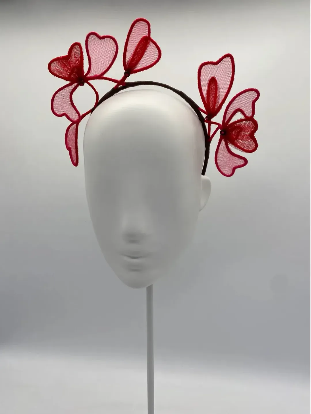 Head to Heart Headpiece by Lisa Hughes Millinery for rent on The Volte - main image