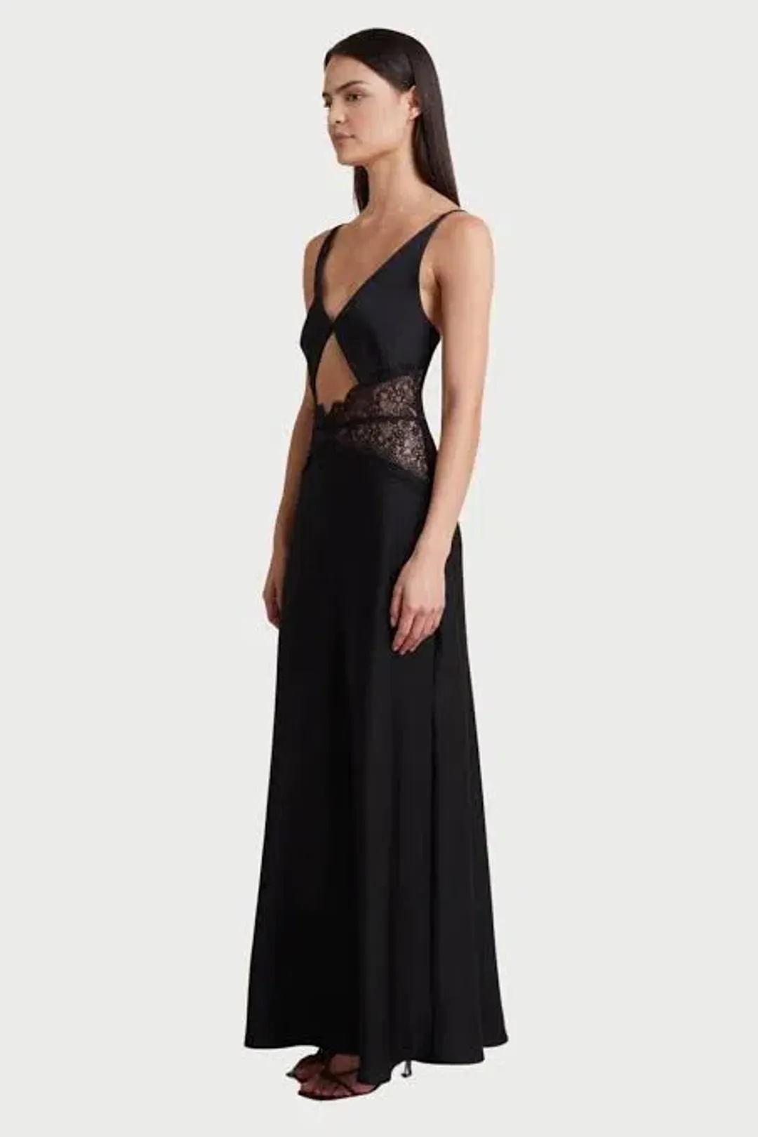 Bec & Bridge Camille Maxi Dress Black Size 8 for rent on The Volte - main image