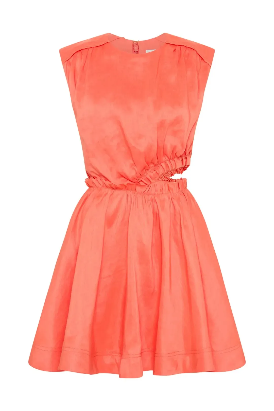 AJE Holly Mini Dress Coral Size 10 for rent on The Volte - main image