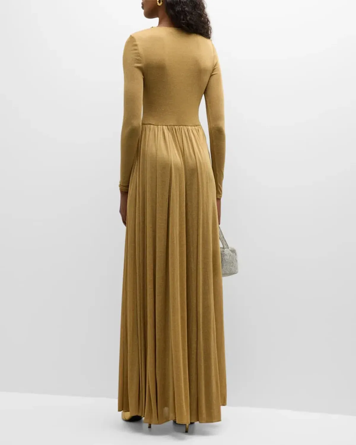 Zimmermann Lyrical Sparkly Lurex Gown Gold Size 3/Au 14 - Image 2