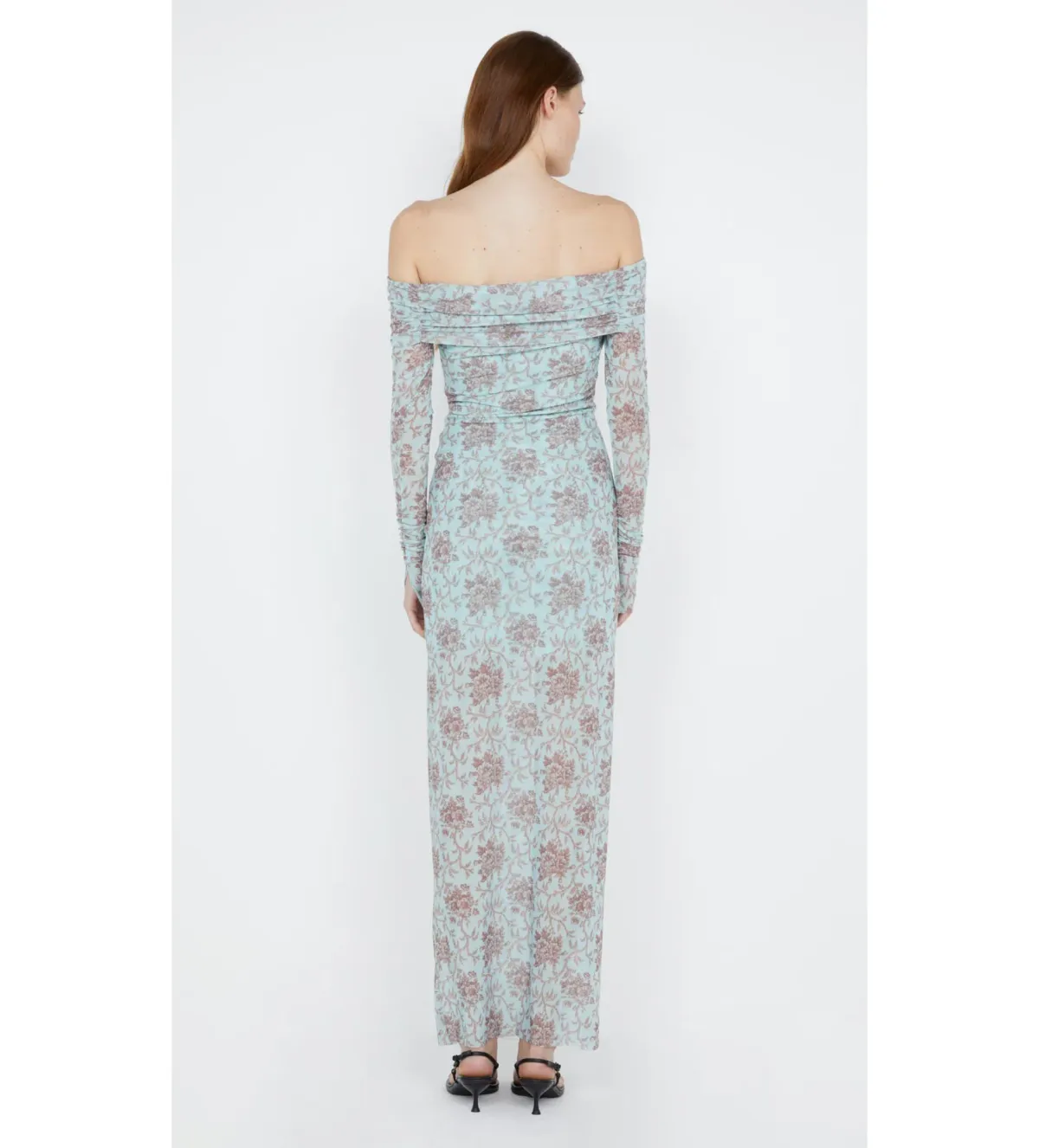 Bec & Bridge Twiggy Long Sleeve Gathered Dress Juniper Floral Size 8 - Image 2