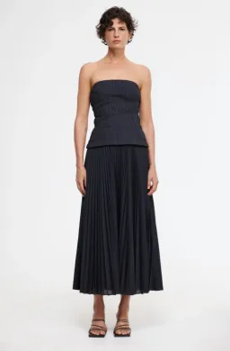 Acler Black Bristol Midi Dress in Black Size AU 10 for rent on The Volte - image 1