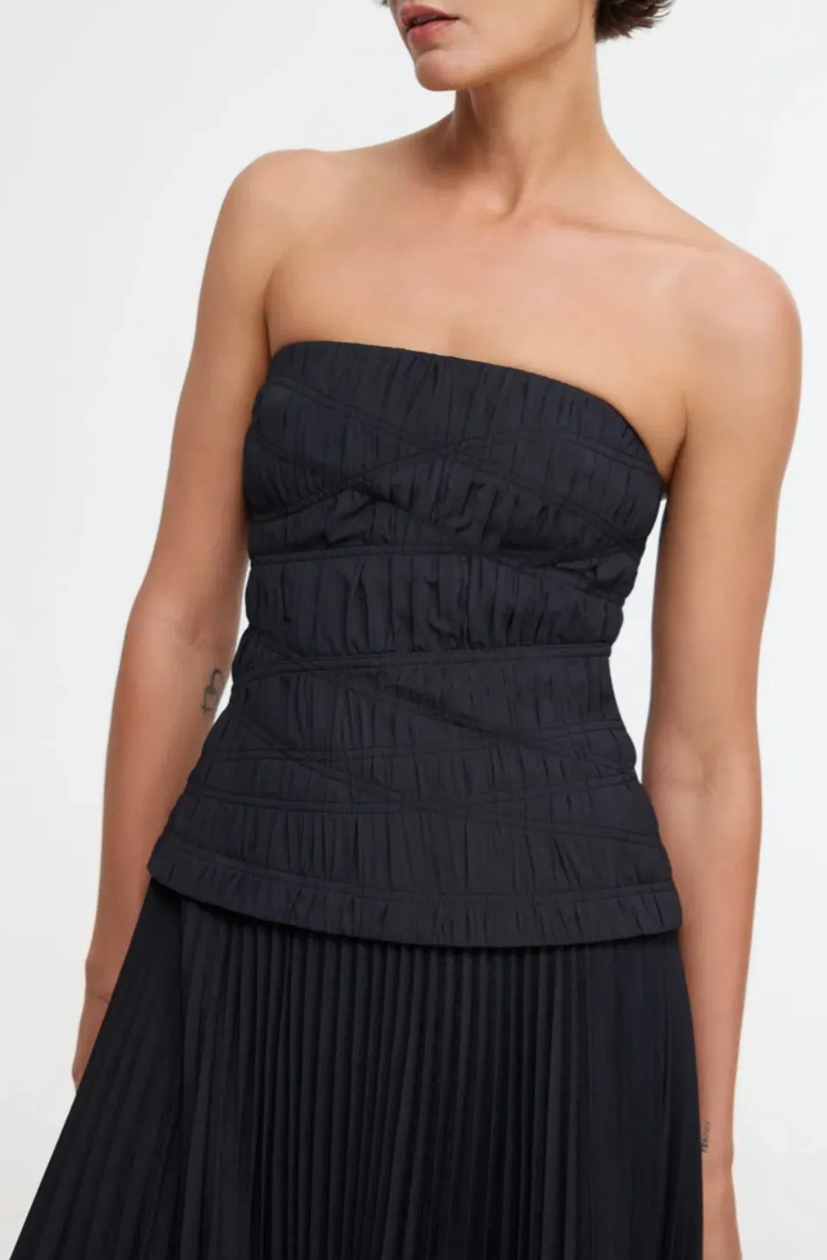 Acler Black Bristol Midi Dress in Black Size AU 10 - Image 4