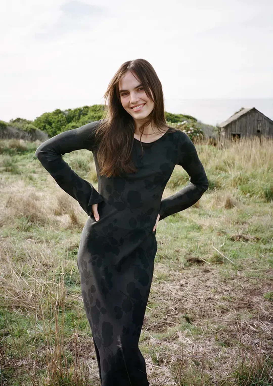 Realisation Par The Gia Dress in Midnight Rose Size S / AU 8 for rent on The Volte - main image