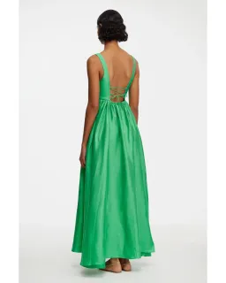 Acler Sandgate Maxi Dress in Shamrock Size AU 10 for rent on The Volte - image 3