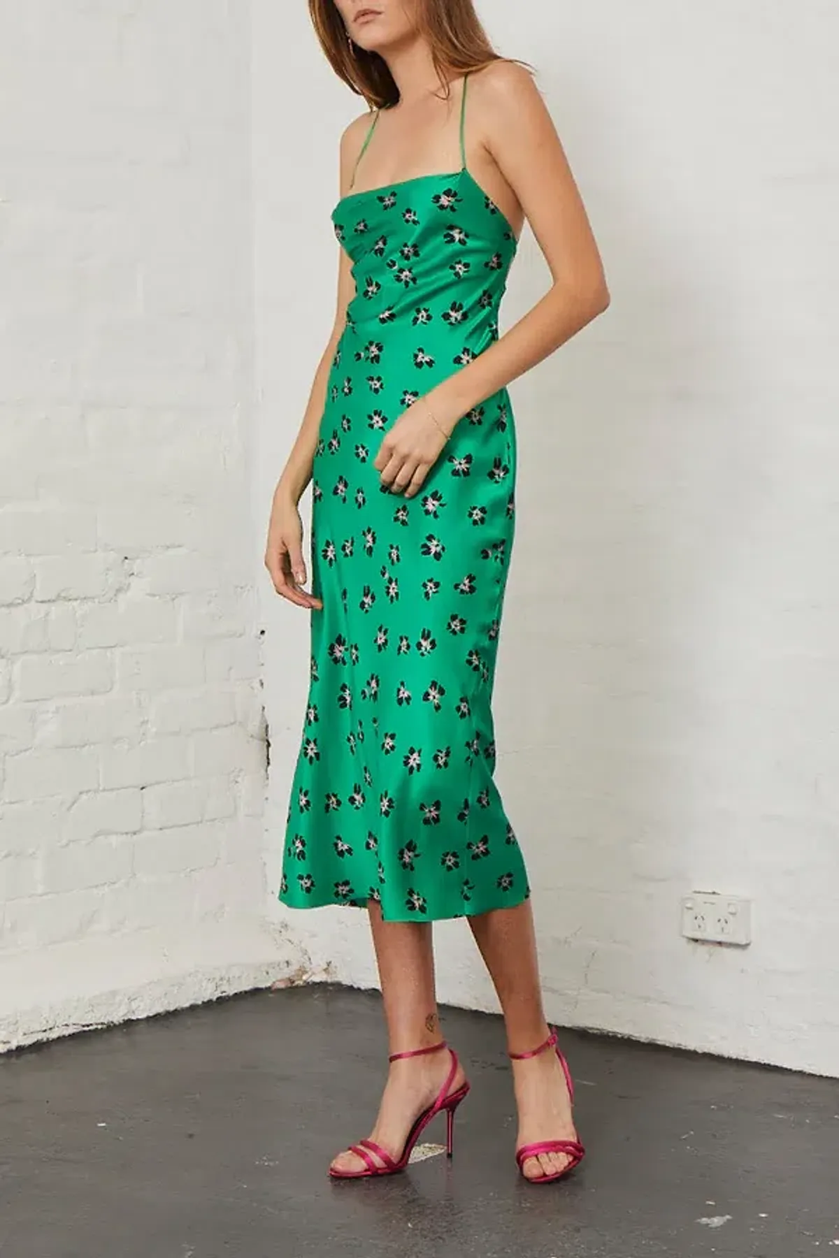 Bec and Bridge Tropicana Midi Green Size 6 - Image 1