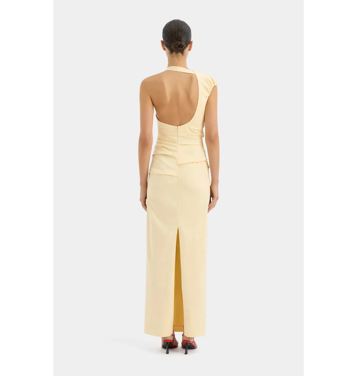 Sir The Label Giacomo Dress in Butter Size 3 / AU 12 - Image 3