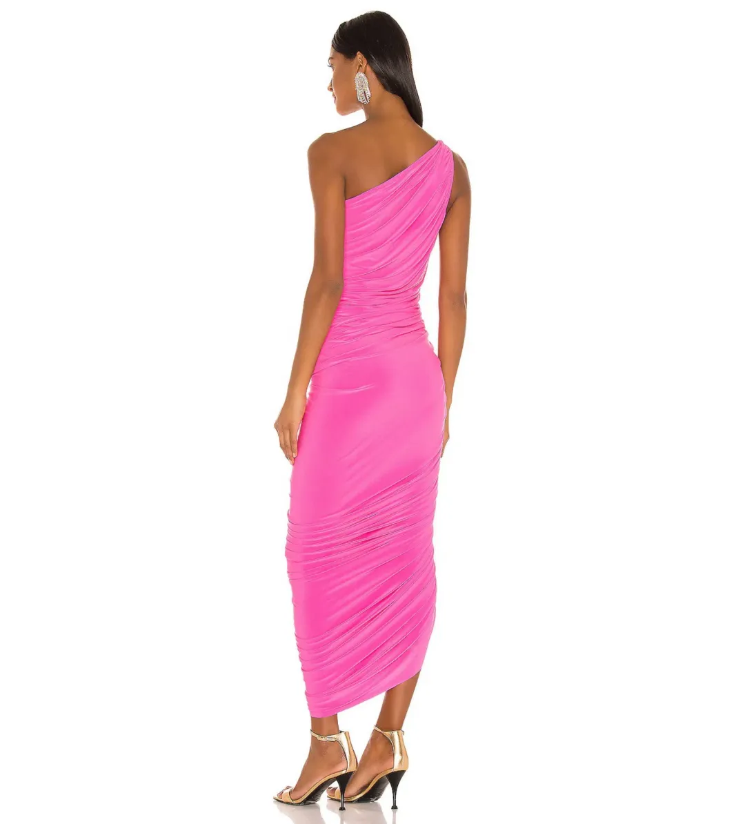 Norma Kamali Diana Gown in Orchid Pink Size M/Au 10 for rent on The Volte - main image