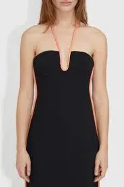 Paris Georgia Nassia Midi Dress Black/Orange Size XS/Au 8 for rent on The Volte - image 3