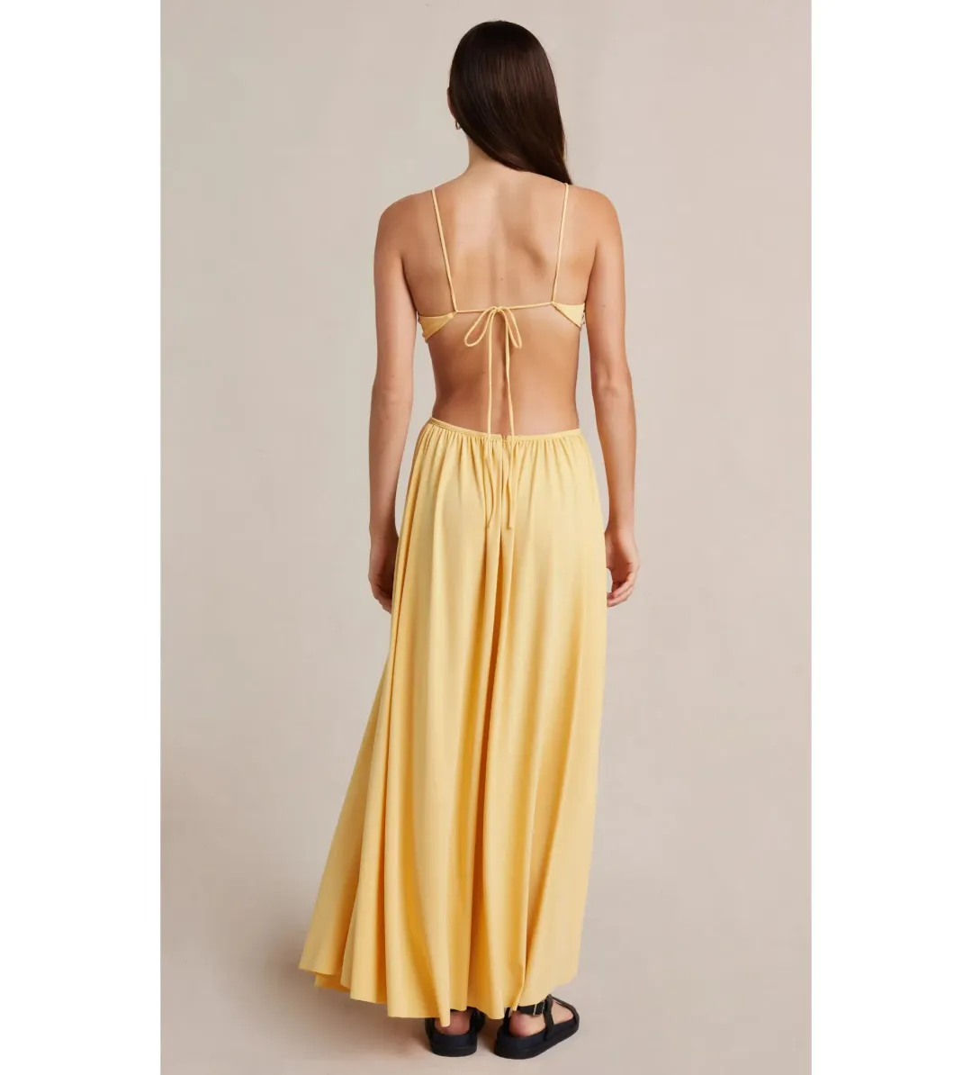 Bec and Bridge Soleil Maxi Dress Yellow Size 10 for rent on The Volte - main image