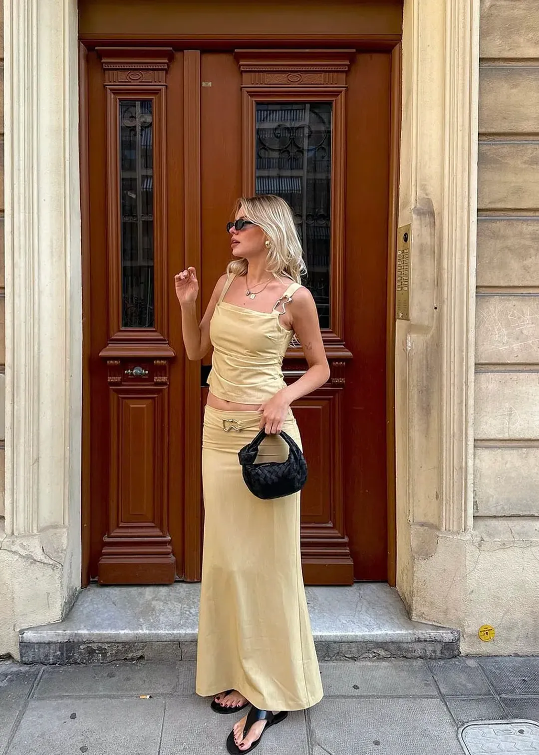 Third Form Paradigm Tucked Camisole and Skirt Set Citrus Size 10 for rent on The Volte - main image