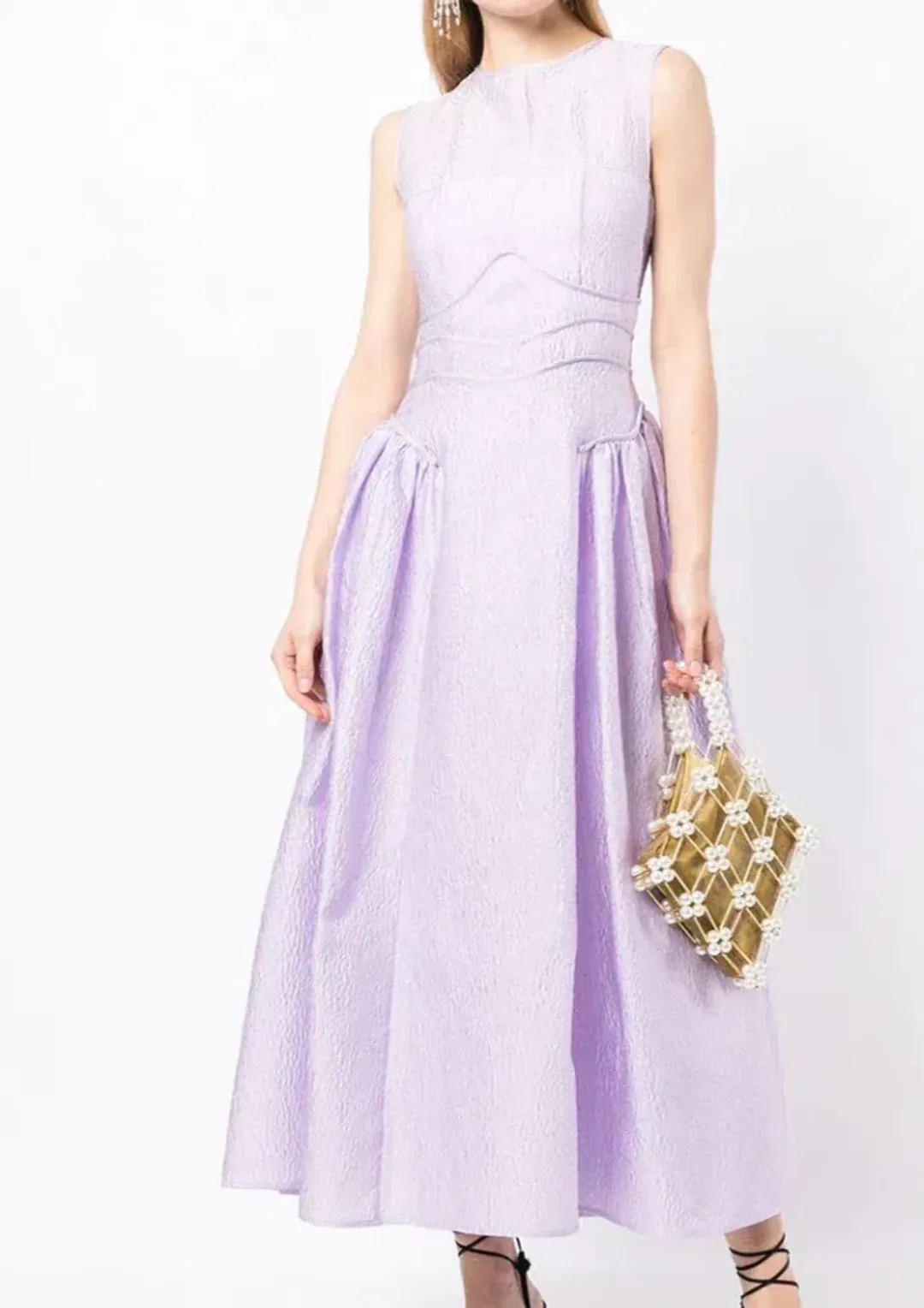 Rachel Gilbert Sophia Dress Lilac Size 12 for rent on The Volte - main image