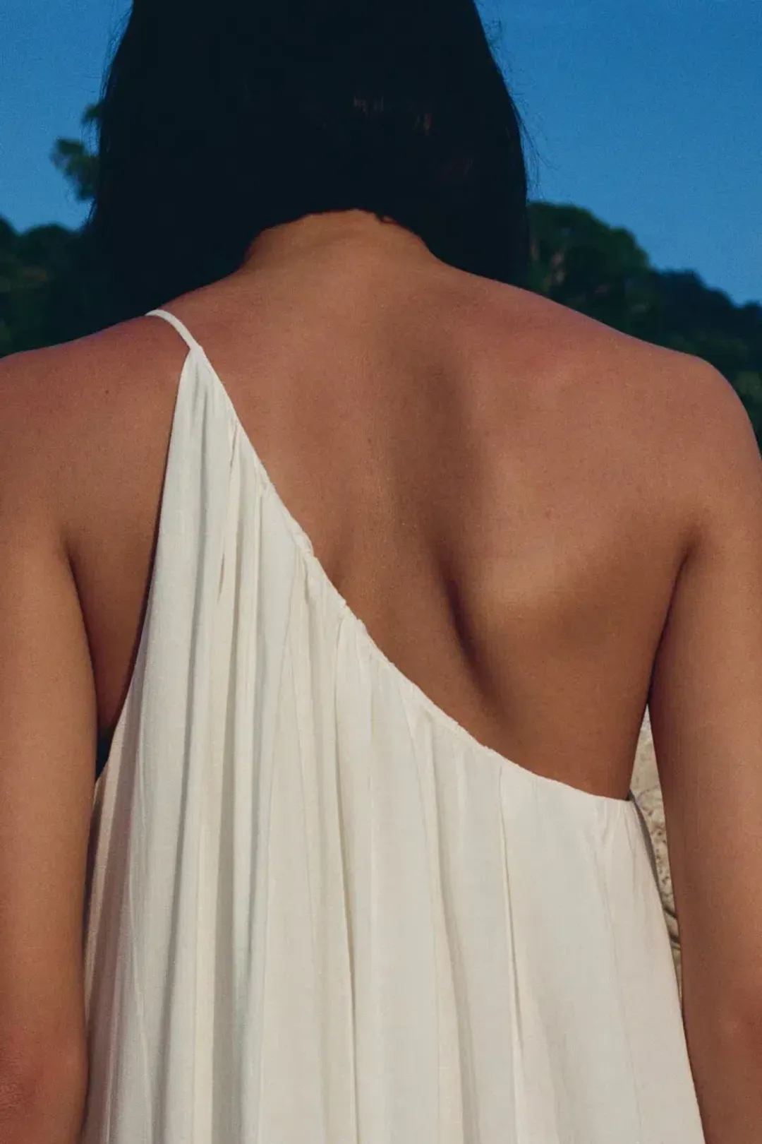 Camilla and Marc Castille One Shoulder Maxi Dress in White Size 10 for rent on The Volte - main image