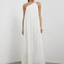 Camilla and Marc Castille One Shoulder Maxi Dress in White Size 10 for rent on The Volte - image 3