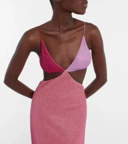 Oséree Cutout Midi Dress Pink Size S / AU 8 for rent on The Volte - image 2
