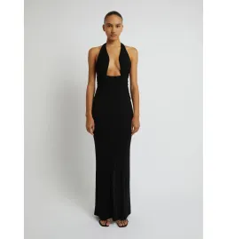 Christopher Esber Tailored Sloped Halter Dress In Black Size AU 10 for rent on The Volte - image 1