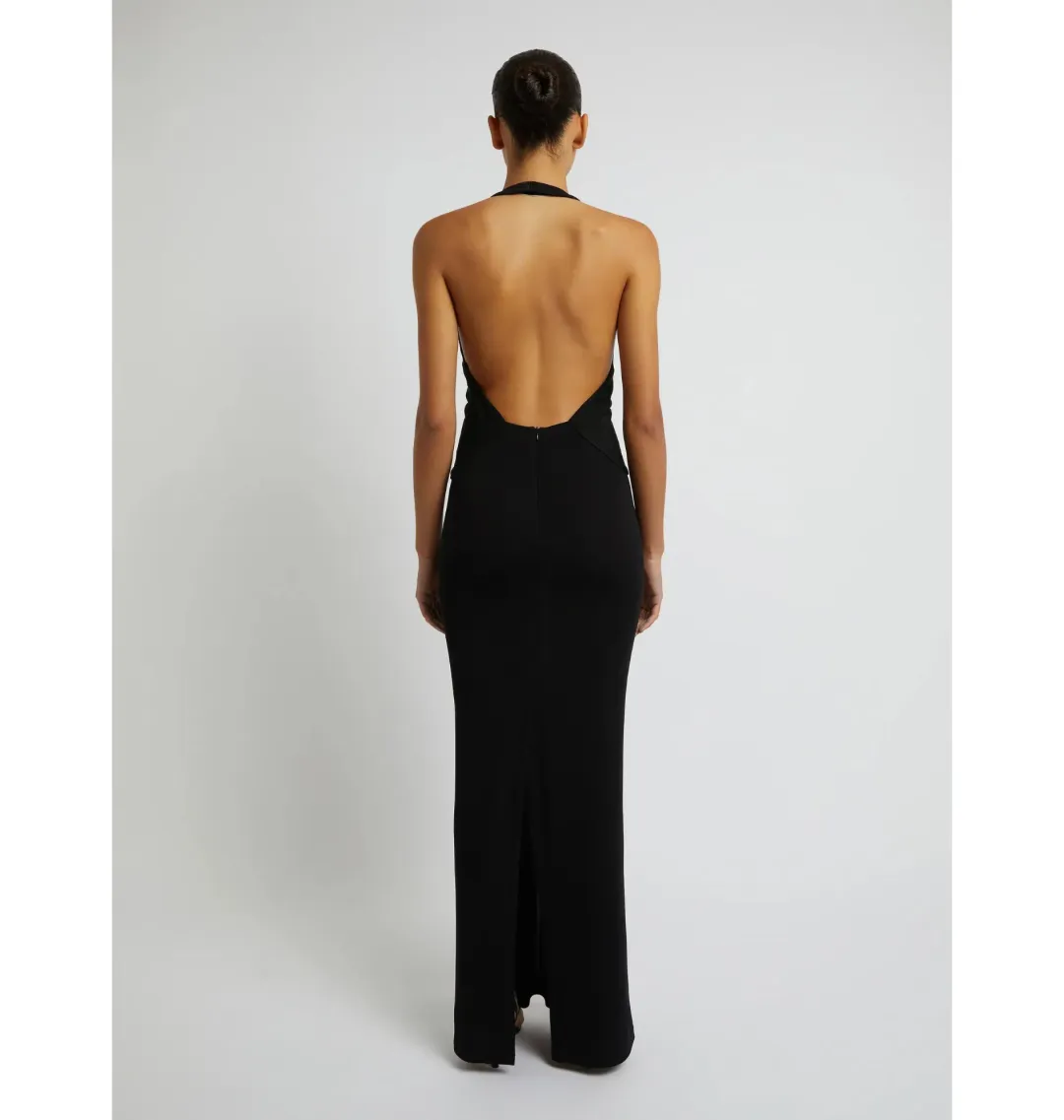 Christopher Esber Tailored Sloped Halter Dress In Black Size AU 10 for rent on The Volte - main image