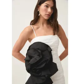 Aje Potion Spiral Mini Dress Ivory/Black Size AU 6 for rent on The Volte - image 3