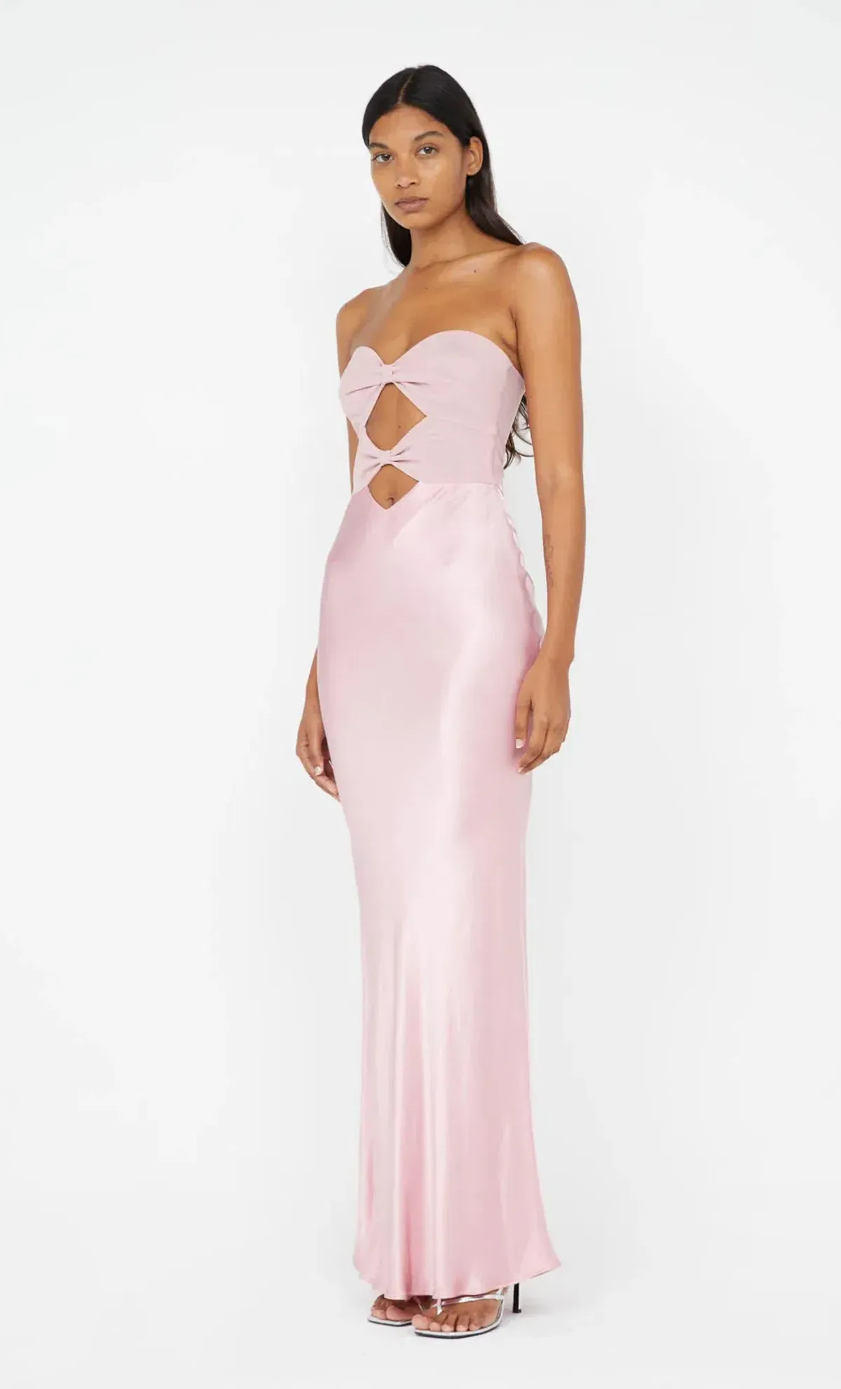 Bec & Bridge Halle Strapless Dress in Dusty Pink Size 6 - Image 3