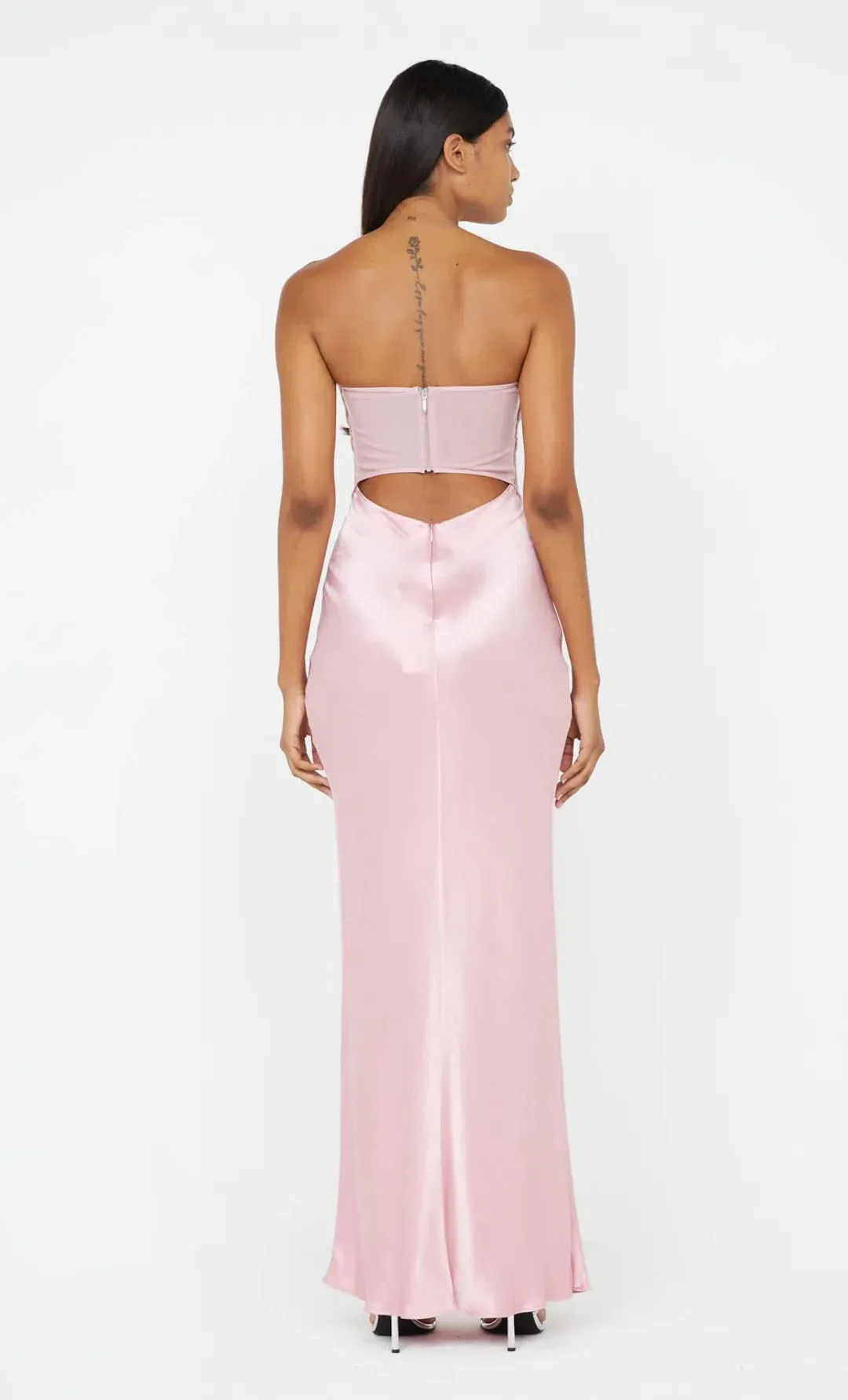 Bec & Bridge Halle Strapless Dress in Dusty Pink Size 6 for rent on The Volte - main image